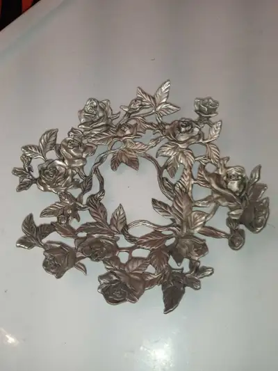 Pewter Rose Dish By Seagull Canada Etain Zinn - 1996©, View more