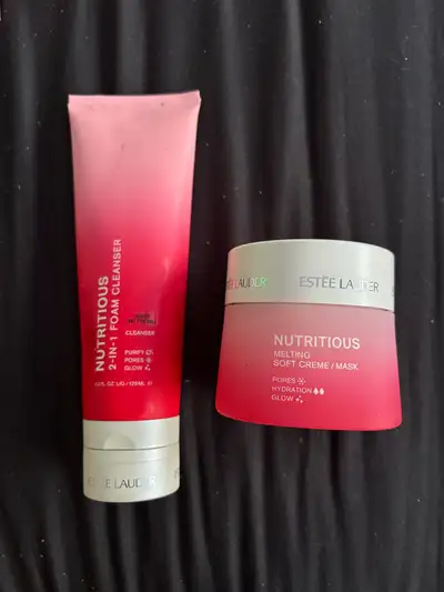 All products are brand new and unused Estée Lauder Nutritious 2-in-1 Foam Cleanser - $30 Estée Laude...