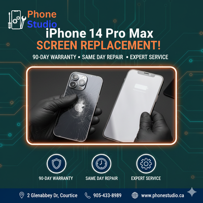  iPhone 14 Pro Max Screen Cracked? Get a NEW Screen Today!, View more