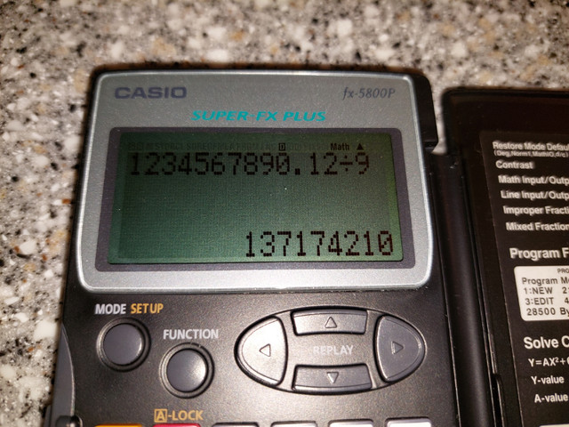 Casio fx-5800p programmable scientific calculator in General Electronics in Markham / York Region - Image 3