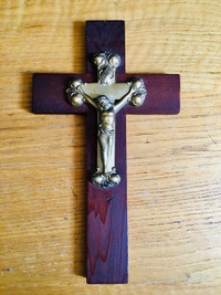 Vintage Mid Century ‘Last Rights’ Crucifixes.