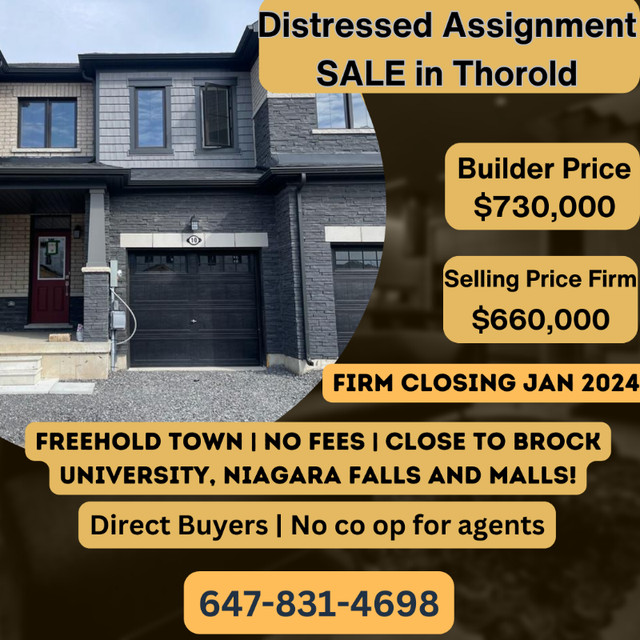 Distressed Assignment Sale in Thorold in Houses for Sale in St. Catharines