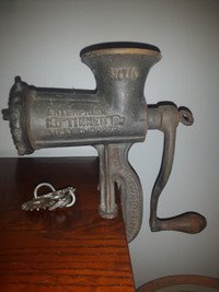 Antique Cast Iron Table Mount/Clamp Enterprise Tinned #10