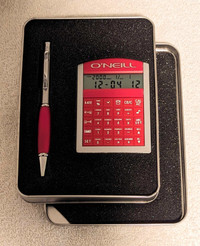 O'Neill Calculator and Pen Set