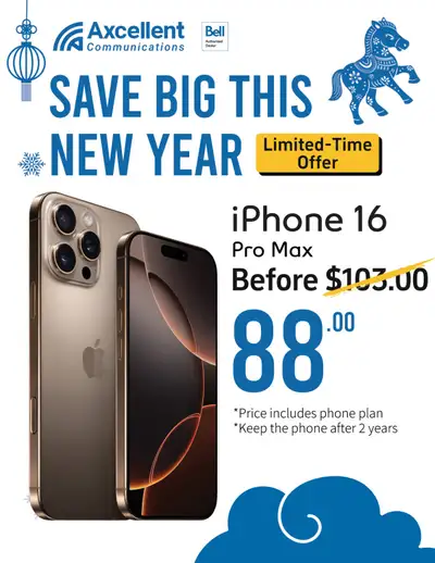 Bell iPhone 16 Pro Max promotion!!!, View more