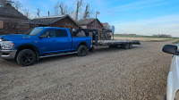 Offering hauling services 