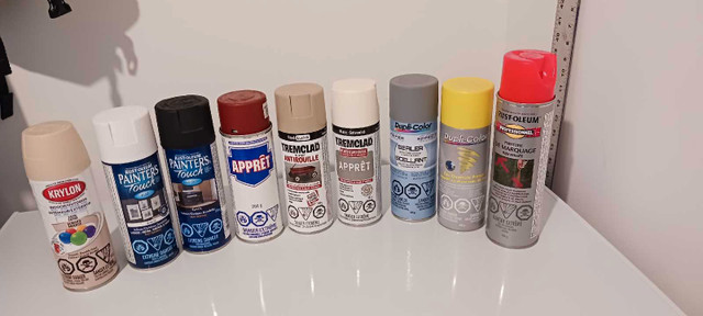 Peinture aérosol et apprêt / Spray paint and primer  in Painting & Paint Supplies in Gatineau