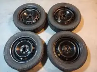 Winter tires on rims 215/55R16 pattern 5-108