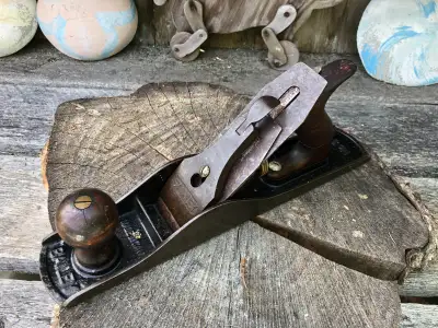 Antique Stanley Bailey No 5 14 Inch Wood Plane Made in Canada, View more