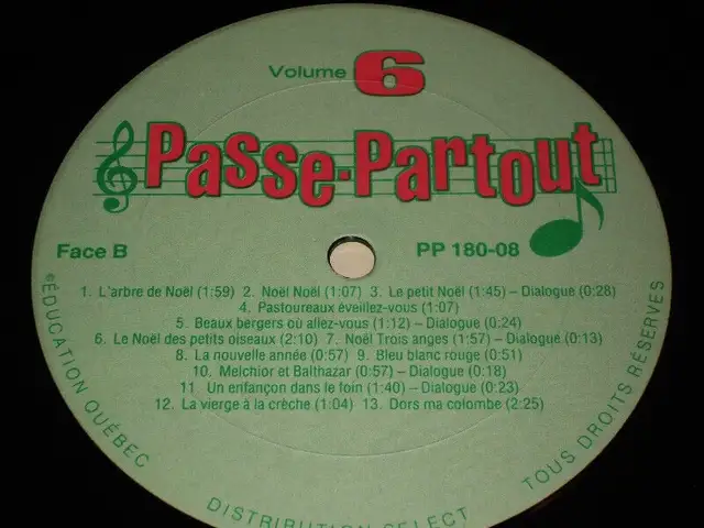 Passe-Partout - The Christmas of Pruneau and Canelle (1985) LP62863257278723124