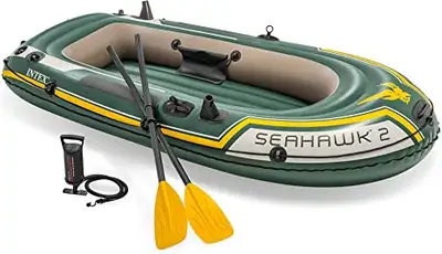 INTEX INFLATABLE FISHING BOAT! BRAND NEW! GET READY FOR THIS SUMMER AND HAVE FUN OUT ON THE LAKES N'...
