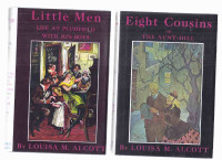 Eight Cousins with Little Men 2 volumes Louisa May Alcott