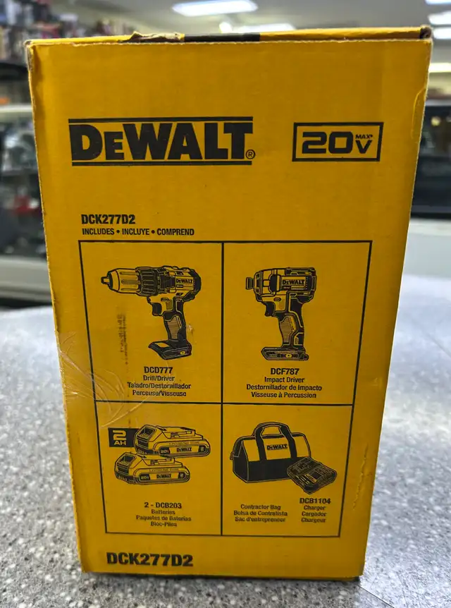 DeWalt DCK277D2 20V Brushless Drill Kit in Power Tools in Oshawa / Durham Region - Image 6