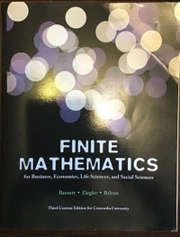 Finite Mathematics for Business, Economics, Life Sciences 3.ed