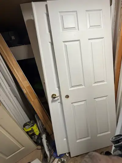 interior doors -- double six-panel French doors with frame, View more