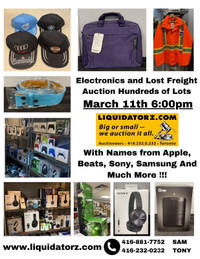 Electronics & clothing online auction @ 6pm Mar 11 @liquidatorz