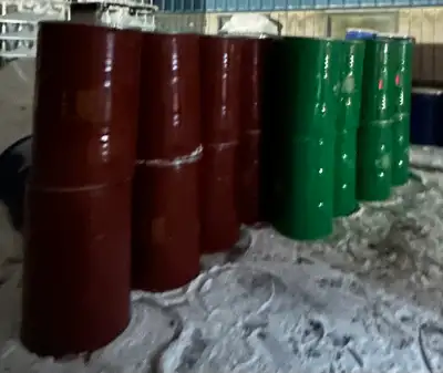 55 gallon steel drums With lid With clamp Food grade Not rinsed clean UN rated Pickups by appointmen...