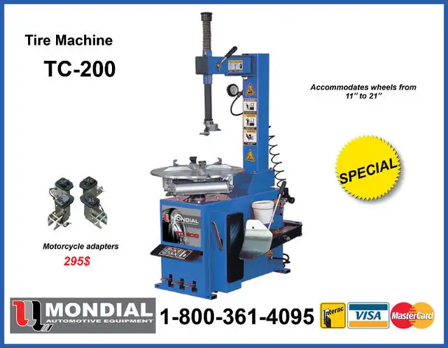 Semi Automatic Tire Changer 110V TC-200 Tire Machine & Warranty in Other in Saint John - Image 2