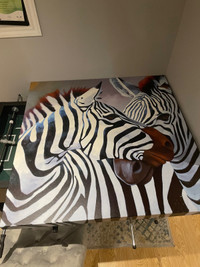 Zebra painting 