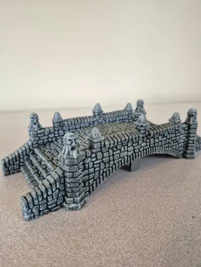 Fieldstone Bridge for Dungeons and Dragons miniatures, View more