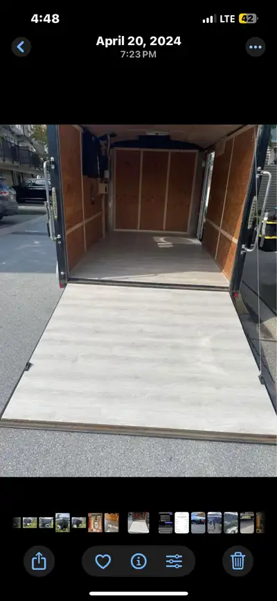 7X14 enclosed Double axle TNT Trailer / Camper custom built by TNT trailers. -Multi use storage / tr...