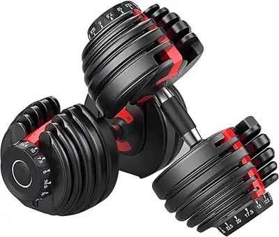 Adjustable Dumbbells 5–52.5 lb (NEW), View more