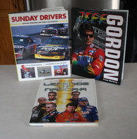 3 x NASCAR Hard Cover Books With Dust Jackets