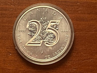 1 oz Silver Maple Leaf Coin 25th Anniversary 2013