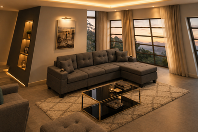 4 Seater Comfortable Sectional Sofa Sectional Couch, View more
