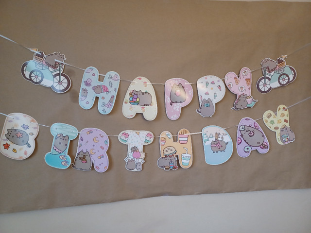 Pusheen birthday decorations in Hobbies & Crafts in Markham / York Region - Image 3