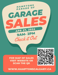 Garage Sale Parade April 27