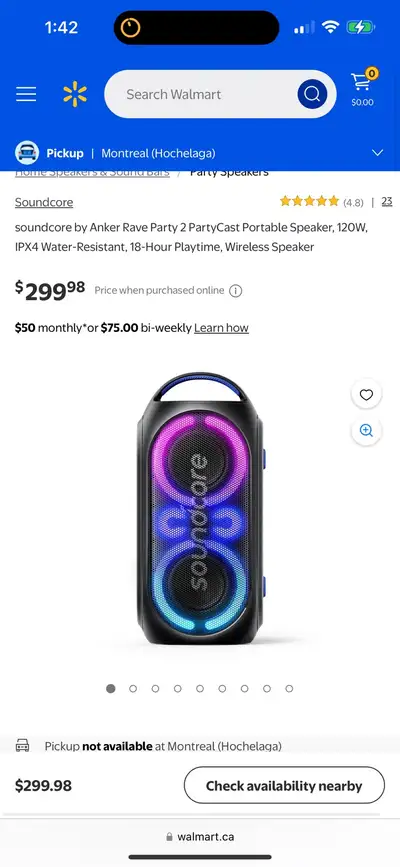 Soundcore rave Neo 2 speaker, View more