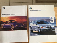 1998 bmw M roadster and 2000 bmw 3 series brochures