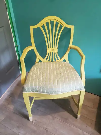  Vintage Yellow Armchair – $10, View more