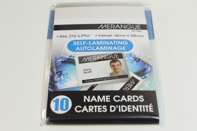 Poches autolaminage Merangue Self-Laminating ID Name Card Pouche dans Autre  à Ville de Montréal