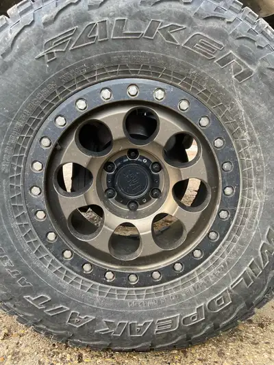 Sell 4 black rhino rims 6x139.7 -17 offset came off my 4runner
