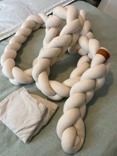 Braided cushion and crib contour sheet, View more