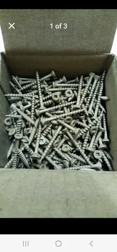 Deck screw #8×1 3/4,  500pcs $12 pickup location Oshawa, View more