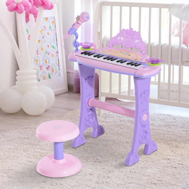 Kids Piano Electronic Keyboard Instrument with Microphone and St in Pianos & Keyboards in Markham / York Region