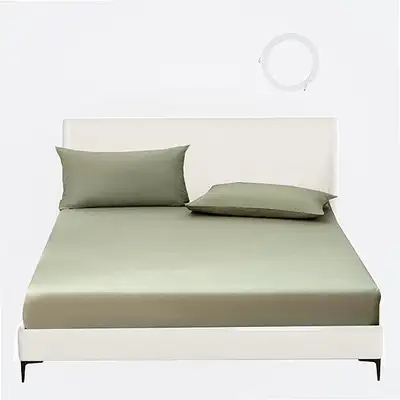 FHYAJF Grounding Bed SheetsFull-Size,Grounding Mat for Bed,5% Silver Fiber and 95% Organic Cotton, 1...