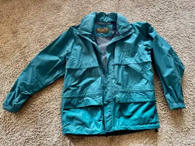 Men’s Timberland Dark Green Rain Jacket Size Large, View more