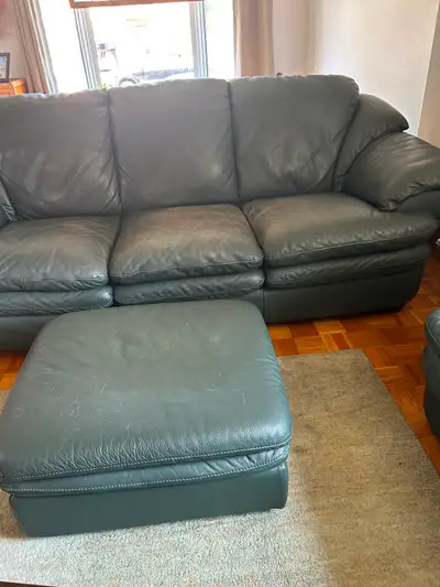 Leather couch set, View more