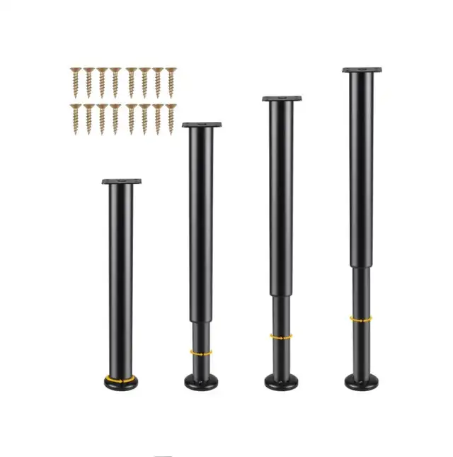 NEW - 4 Adjustable 16"-30 " metal pipe furniture legs.(Open box) in Multi-item in Mississauga / Peel Region - Image 6