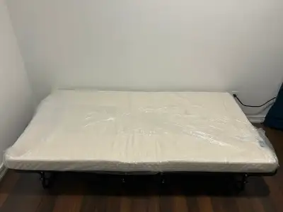 Rollaway Folding Guest Bed with 4 Inch Memory Foam Mattress, View more