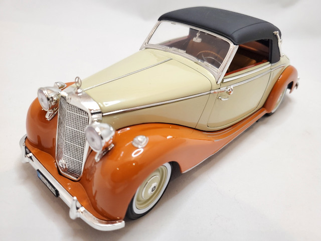 1950 Mercedes-Benz 170S Cabriolet Removable Soft Top 1:18 Rare in Arts & Collectibles in Kawartha Lakes - Image 2