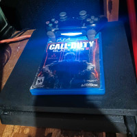 Playstation 4 Slim, with black ops 3 and controller