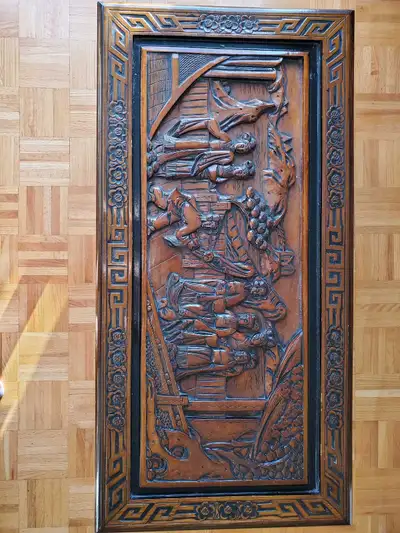 Antique Carved  Wood Table, View more