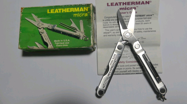 COUTEAU DE POCHE LEATHERMAN POCKET KNIFE. VINTAGE.......... in Arts & Collectibles in West Island