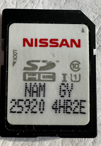 Memory Card, Map SD Card For INFINITI Vehicle 