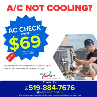 AC NOT COOLING CALL FOR AFFORDABLE AC TUNE UP AND REPAIR, View more